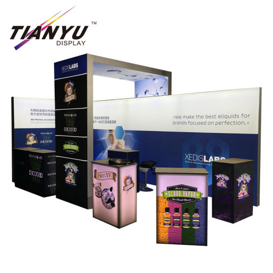 高数量10FT显示墙为展会展位