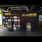 3X3m便携式展会织物展示背景墙墙拉网展架
