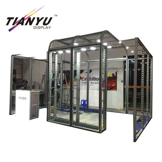 中国展台设计户外大展位展览帐篷网格球顶出售
