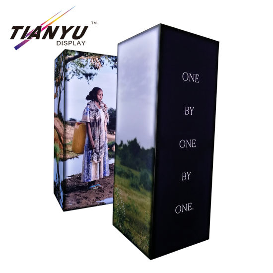 便携式铝合金定制立方灯箱显示的展台