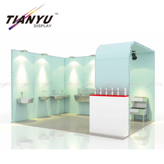 高品质的面料背光10X10展会展台展示了户外广告