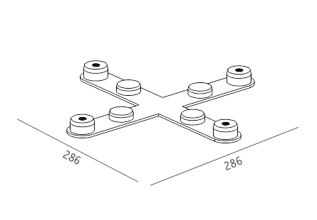 X形4种方式的连接器